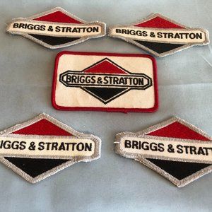 LOT of 5 Briggs & Stratton Embroidered Patches #F31